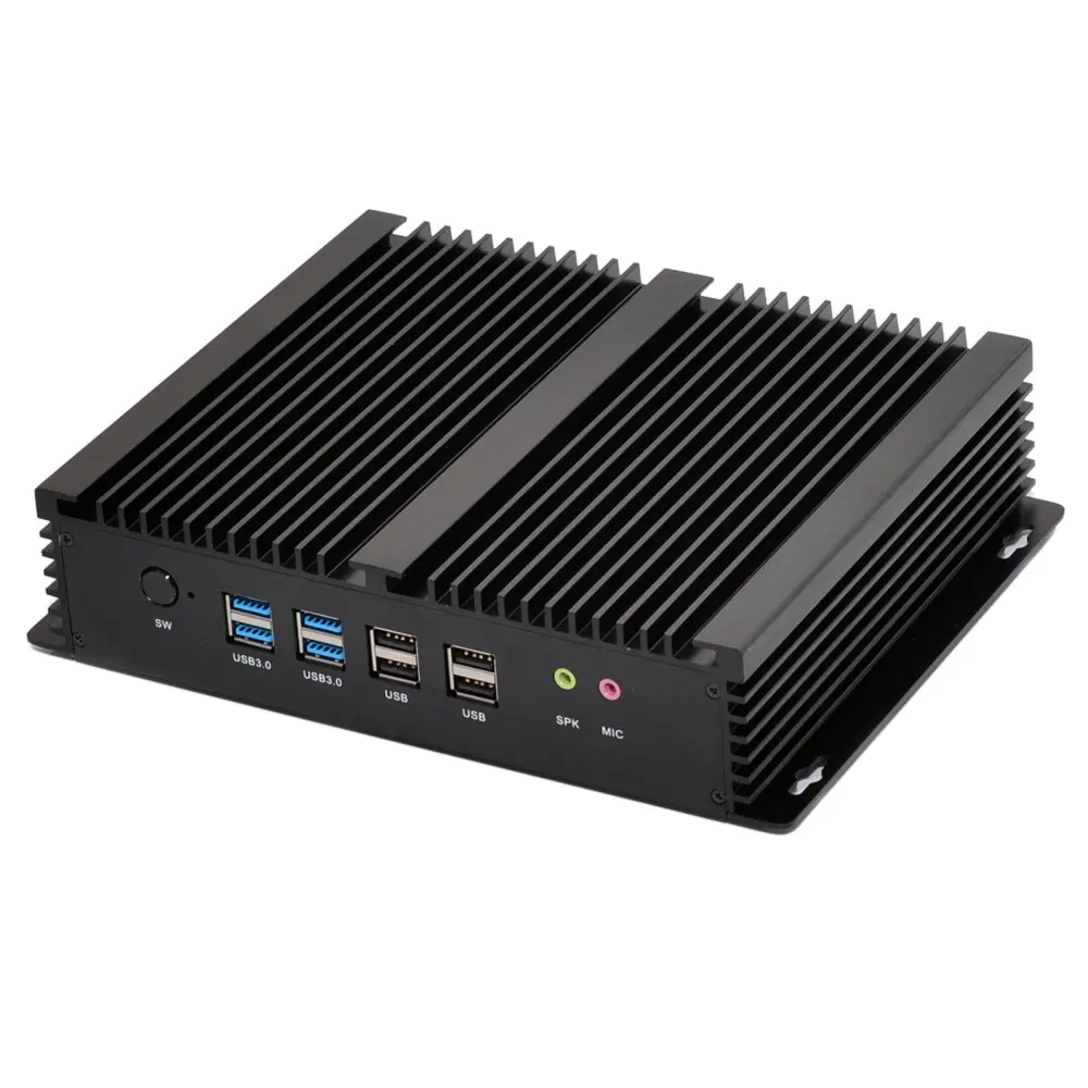 EGLOBAL 2 LAN HD MI 6 COM прочный ПК GK безвентиляторный промышленный мини компьютер Celeron i3 I5