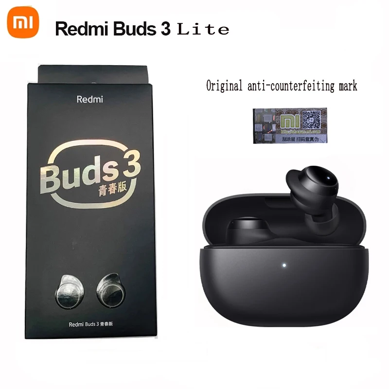 Redmi Buds 3 Lite TWS Wireless Bluetooth Earphones 18 Hours Battery Life Earphone IP54 Mi Ture Earbuds 3 Youth Edition Headset