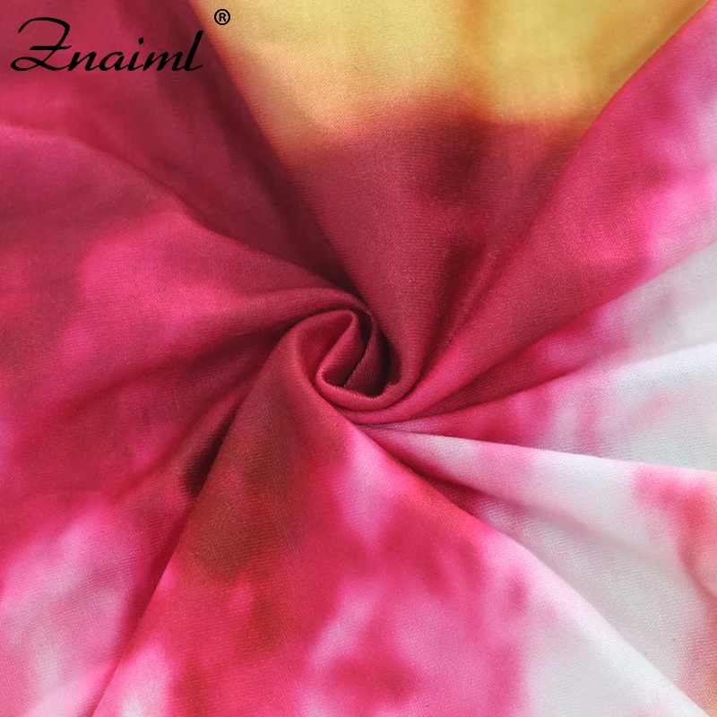 

Znaiml Tie Dye Print Bodycon Jumpsuit Women Summer Casual Sportswear Fitness Sleeveless Leggings Rompers Womens Sexy Club Outfit