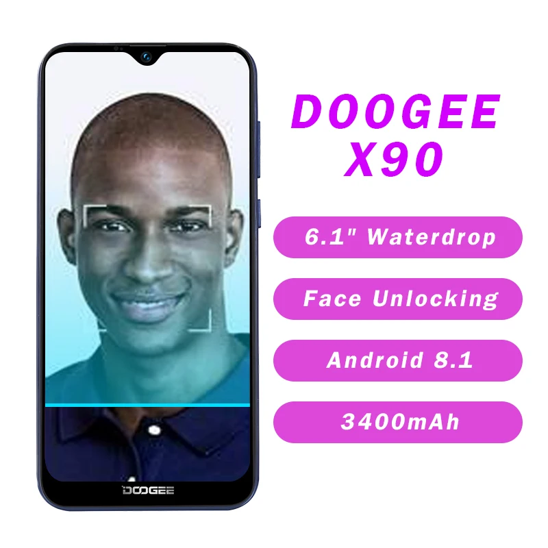 Doogee X90 6 1 &quot ВЫСОКАЯ ЧЁТКОСТЬ в виде капли воды Экран ГБ Оперативная память 16 Гб