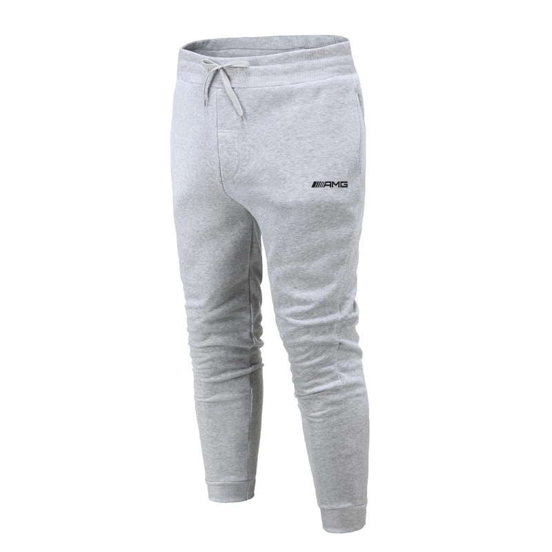 

Mercedes-Benz AMG Car Logo 2021New Men's Fashion Drawstring Casual Pants Breathable Solid Color Slim Harajuku Style Pencil Pants