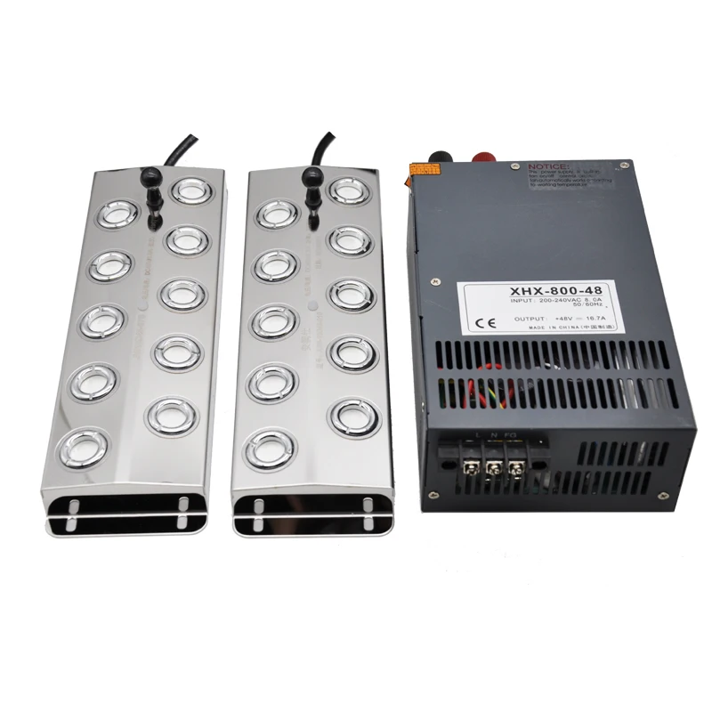 220V Power Supply Connected With 2pcs DC 48V 10 Head Humidifiers Mist Fogger Ultrasonic Fog Generator EU/AU/UK/US Plug | Бытовая