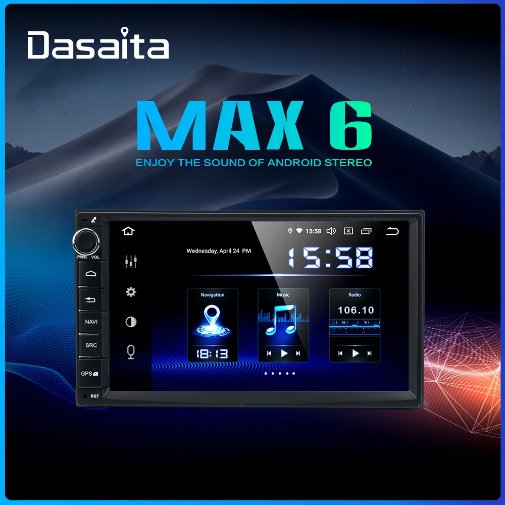 Dasaita " ips сенсорный экран автомобиля радио TDA7850 Android 9,0 для Универсальный 2 Din стерео Bluetooth gps навигация 64 Гб rom MAX6