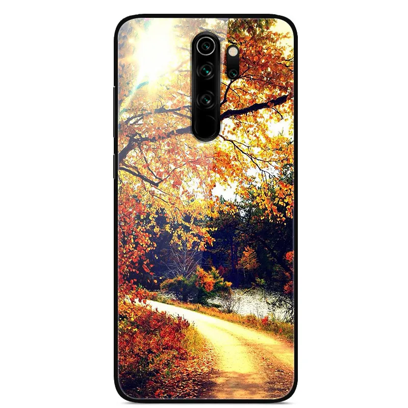 52 Redmi Note 8 Pro Чехол 6,53 ''стекло твердая задняя крышка для Xiaomi Redmi Note 8 Pro чехлы для телефонов силикон бампер Fundas Redmi Note8 8T - Цвет: 52