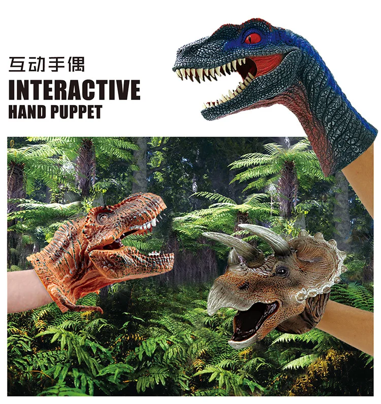 Куклы для театра марионеток Jurassici динозавр T-rex pentaceratops паразолус Стиракозавр спинозавр пластиковая Игрушечная модель динозавра