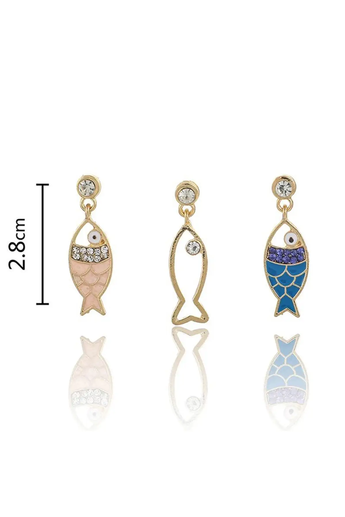 

Women's Triple Fish Earrings