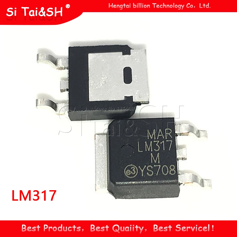 10 шт./лот LM317 регулируемый регулятор напряжения SMD транзистор TO 252 патч LM317M новый