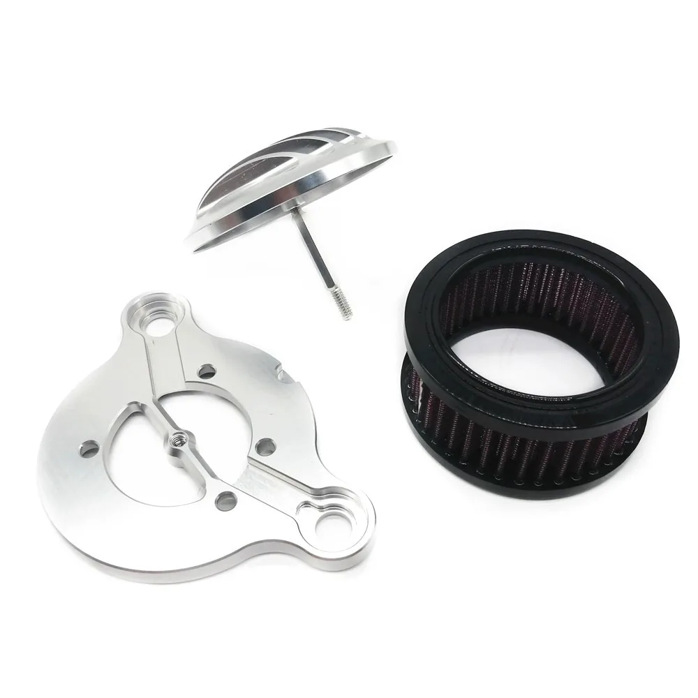 Мотоцикл воздухоочиститель Впускной фильтр системы алюминий подходит для Harley