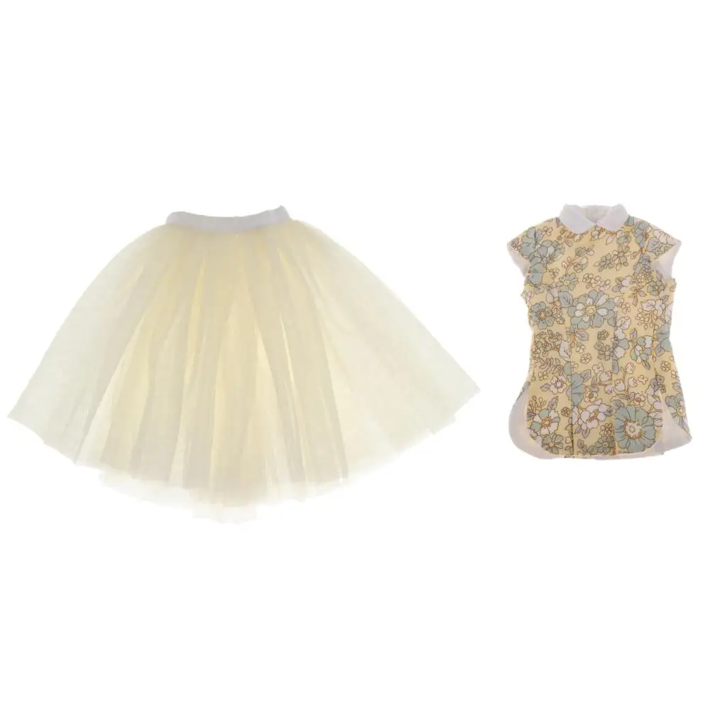 Топ и юбка в стиле Ципао для кукол одежда шарнирных аксессуары 3 стиля на выбор |