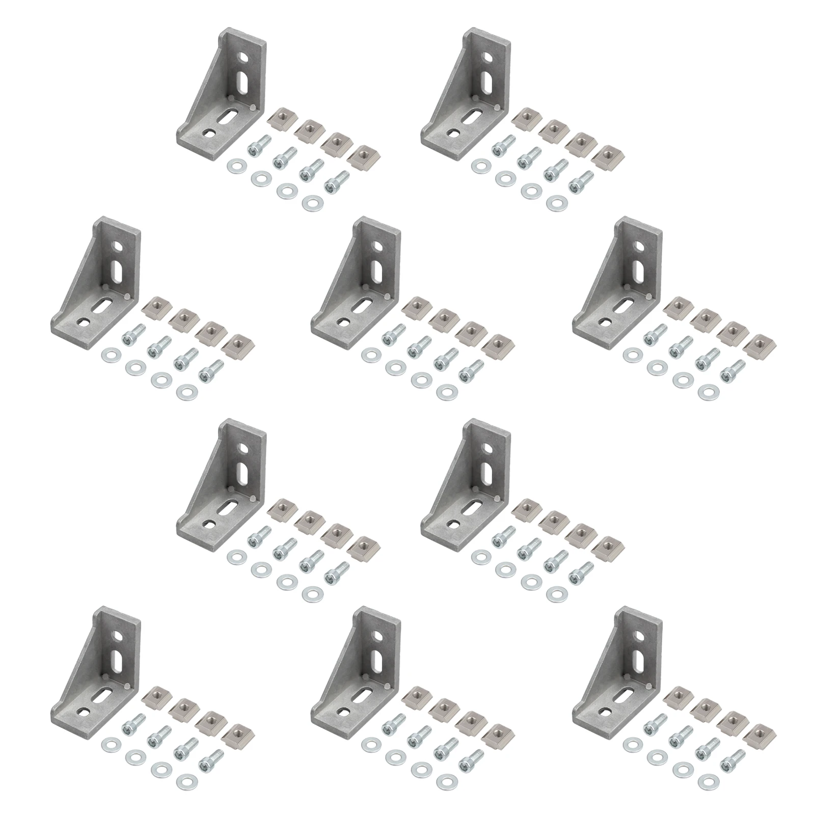 

PROSTER 10Pcs Angle Bracket Fastening Material 3060 For Industrial Aluminum Strut Profiles Connection Technology Corner Fitting