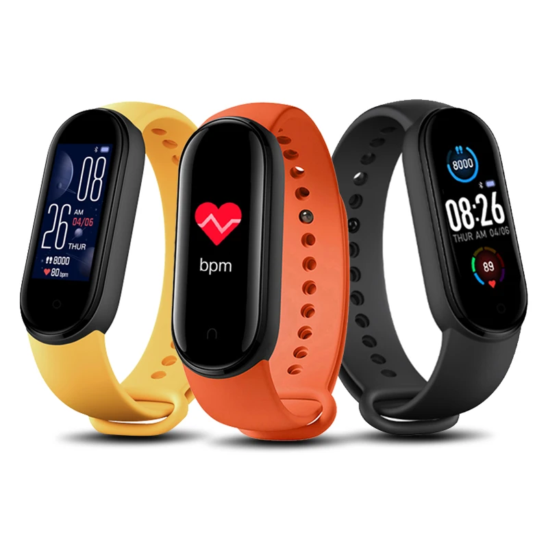 

M5 Smarth Band Men Women Sport Watches Fitness Tracker Pedometer Heart Rate Blood Pressure Monitor Bluetooth Smart Wristbands
