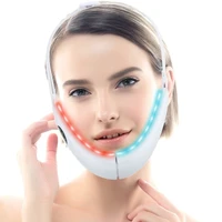 electric v face shaping massager facial lifting slimming red blu ray chin shaping massager beauty instrument