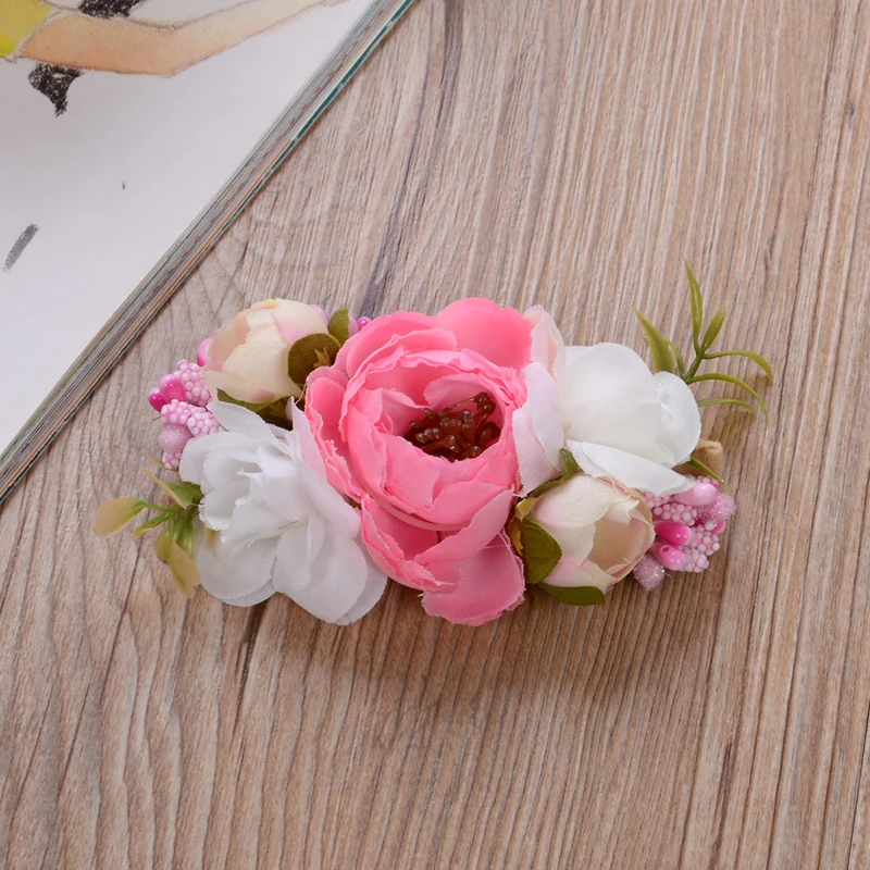 

Baby 3pcs Toddler Newborn Girls Flower Floral Pattern Wedding Headband Photography Fashion Cute Accessories