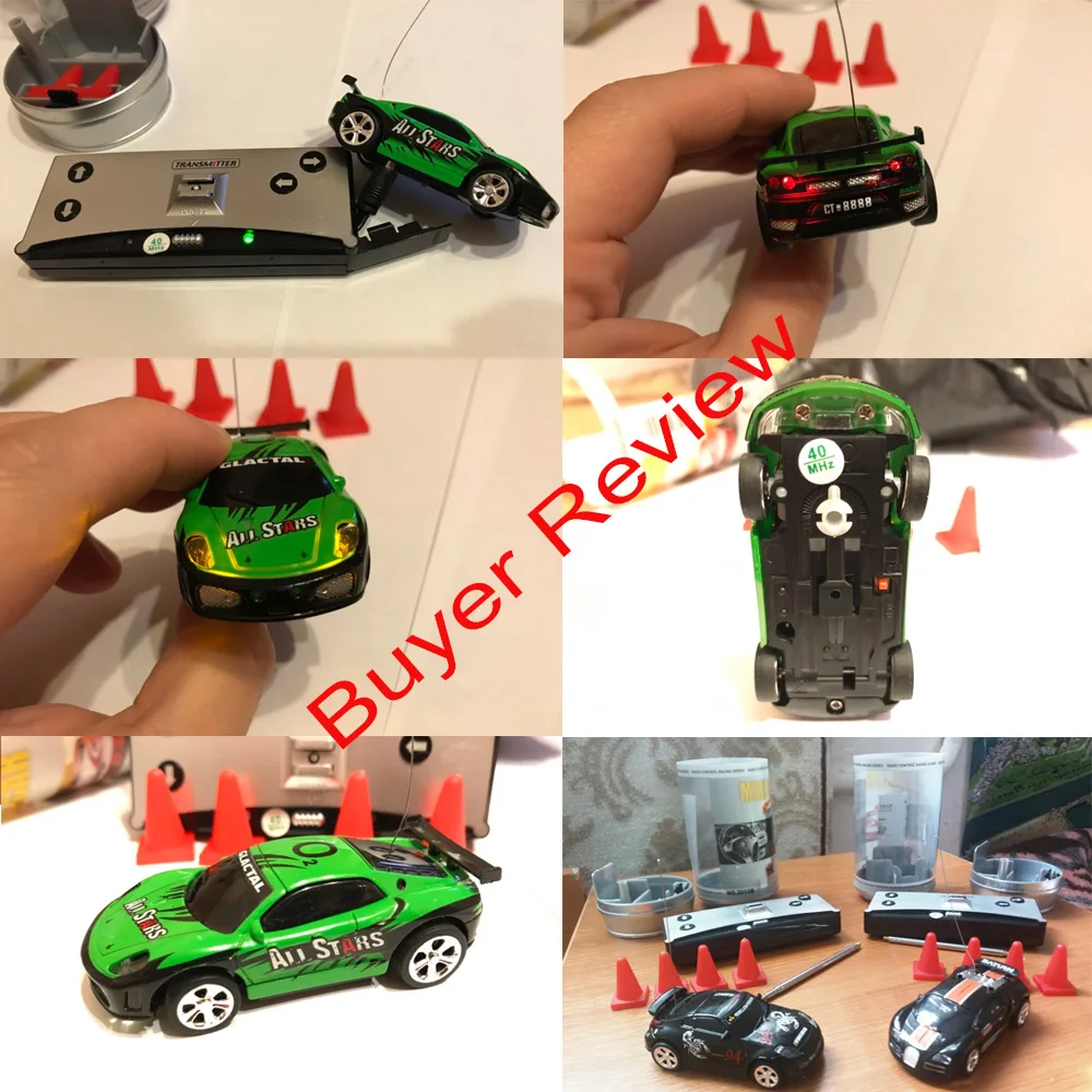 Mini RC Racer Cola Can Car Indoor Radio Remote Control Vehicle 27/40Mhz Micro Class Play Game Toy Small Porket Gift to Young Boy | Игрушки и