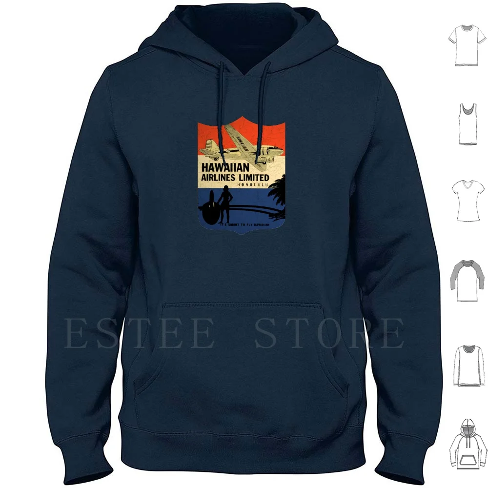 Гавайская винтажная бирка США толстовки с длинным рукавом Аляска кусачки Panam Twa