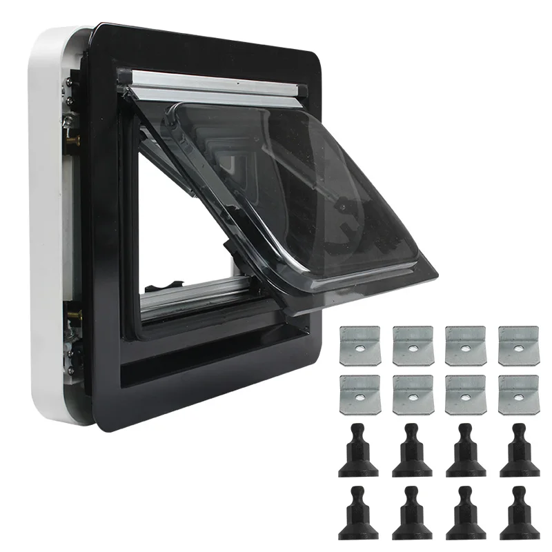 

TYTXRV Camper Accessories Side Window ABS Material Soundproofing With Blackout Curtain insect proof For RV Caravan Motorhome