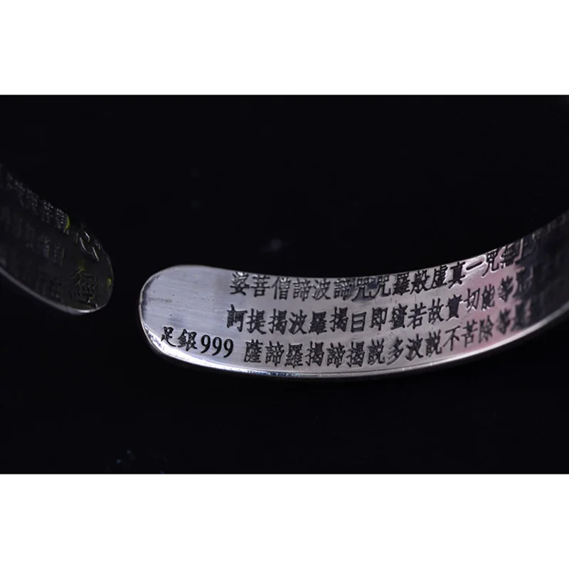 Настоящее чистое 925 пробы серебряные браслеты для женщин и мужчин ретро античный