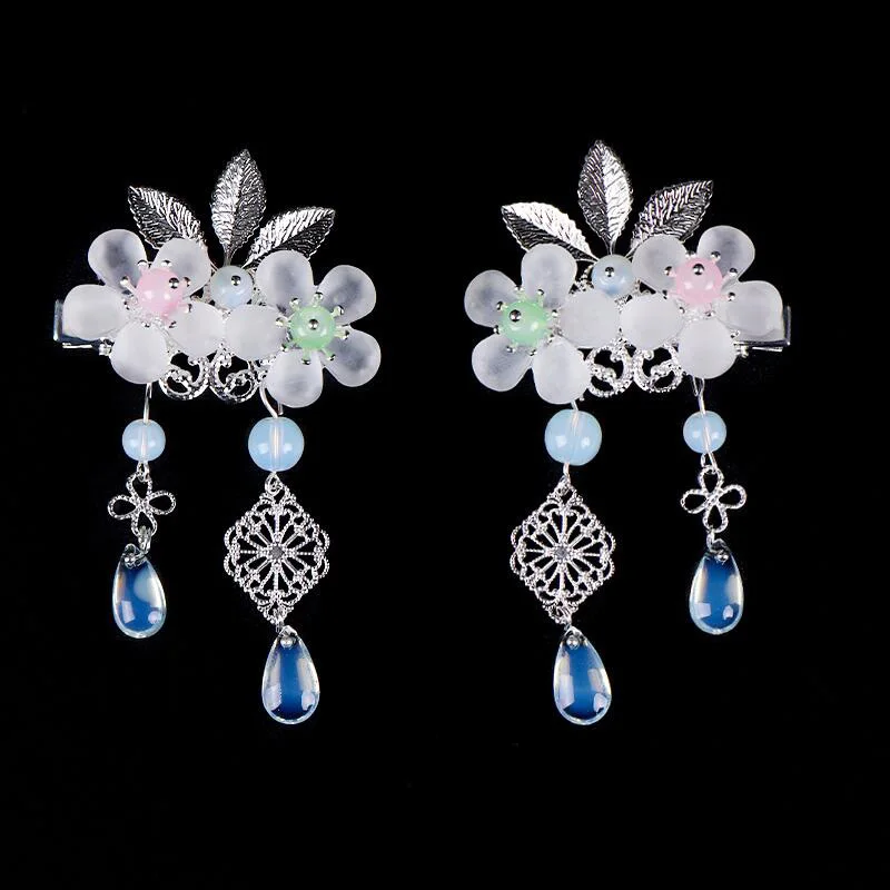 Fairy air accessories antique hair full set of ancient costume girls Chinese clothing tiara flower hairpin ornament | Аксессуары для