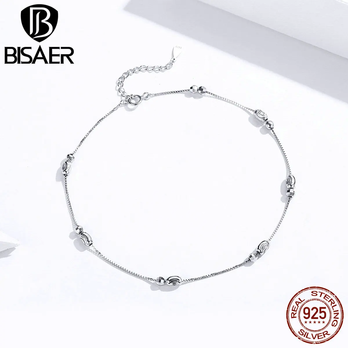 Браслеты на ногу женские ювелирные украшения из стерлингового серебра 26 см с