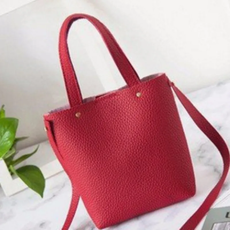 

Fashion 2021 Lychee Simple Solid Color Portable Mushroom Nail Trend Pu Single Shoulder Phone Coin Fanny Pack For Women Waist Bag