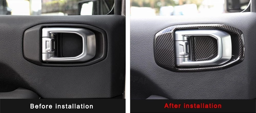MOPAI интерьерные молдинги для Jeep Wrangler JL, автомобильные дверные ручки, декоративные крышки, наклейки для Jeep Wrangler, аксессуары