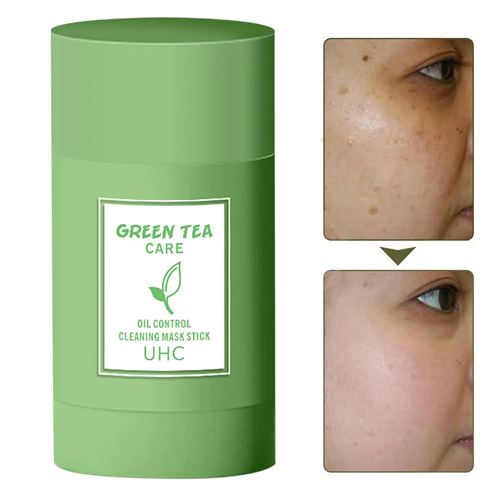 

Green Tea Purifying Stick Mask Oil Control Anti-Acne Eggplant Solid Fine