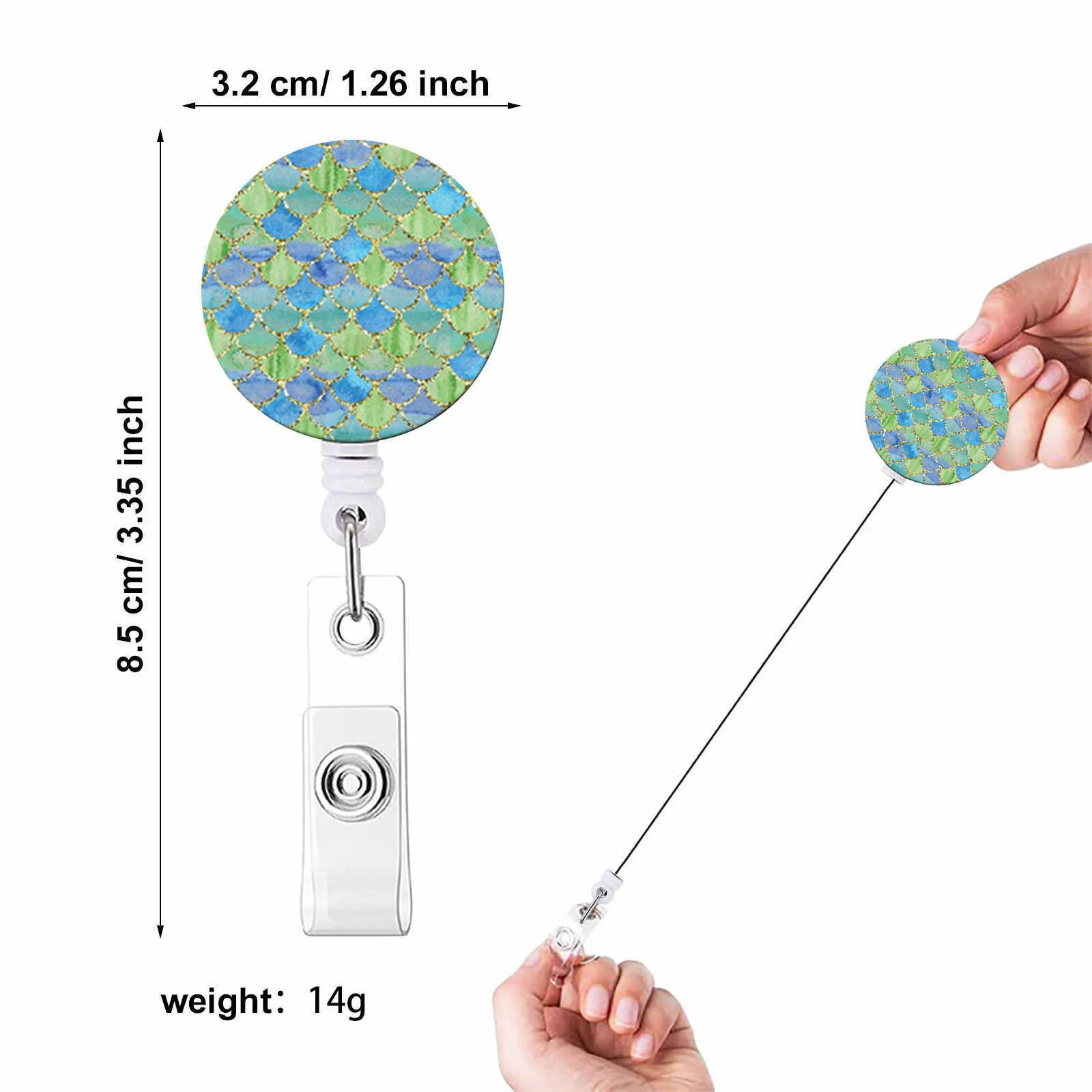 

1PC Heavy Duty Retractable Badge Diameter Versatile Usage Pull Cord