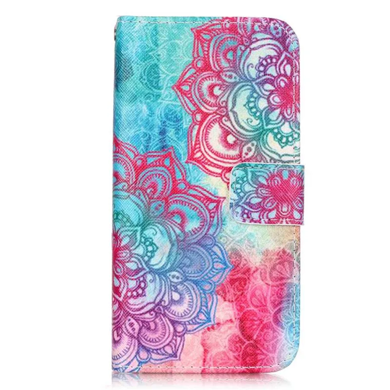 Модный чехол для телефона для samsung Galaxy J3 J5 J7 Prime A3 A5 S8Plus S7 край S5 Fundas J330 J530 кожаный чехол Coque D03E - Цвет: Fire Red Flowers