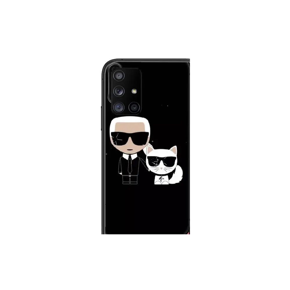 

Luxury Brand Designer KARLs Phone Case Hull For Samsung Galaxy A 50 51 20 71 70 40 30 10 80 E 5G S Black Shell Art Cell Cove