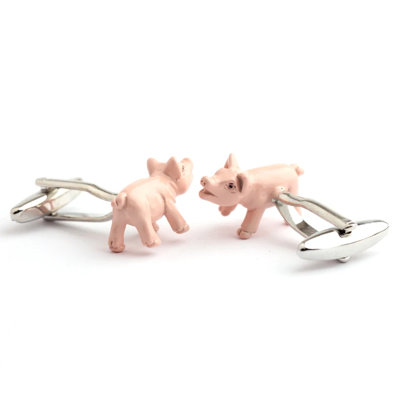 Свинья моделирование краски запонки для рубашки Прямая продажа с фабрики