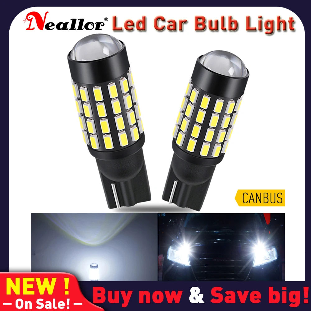 

2 светодиодный, Автомобильные светодиодные лампы T10 W5W 168 194 3014 SMD 12 В