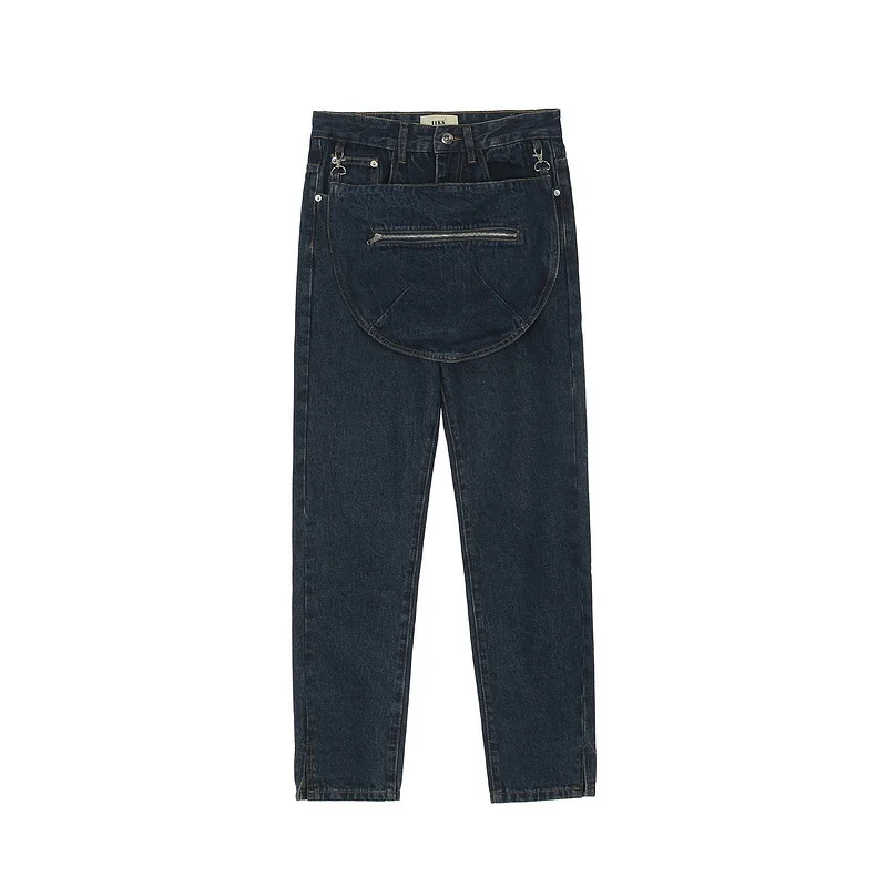 

Мужские джинсы на молнии, с большими карманами