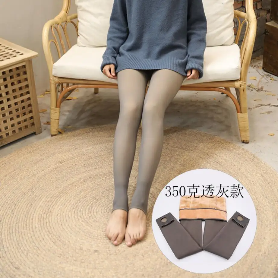 gray 350g Новинка, 80 г-350 г, плюс бархатные утолщенные зимние колготки, женские колготки, collant femme, сексуальные трусики, rajstopy, теплые, medias de mujer, осень 482 - Цвет: gray 350g