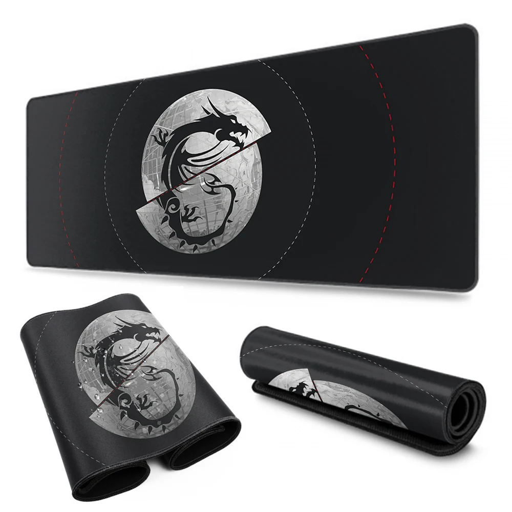 

MSI DIY Custom Gaming Mouse Pad Large Anime Mousepad RGB Computer Mouse Pad Gamer Mause Pad LED Backlit Mat Keyboard Desk Mat