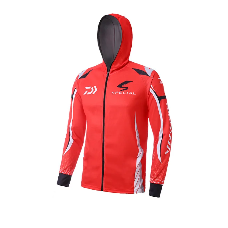 DAIWA толстовки Одежда для рыбалки с длинным рукавом улицы дышащие рубашки анти УФ