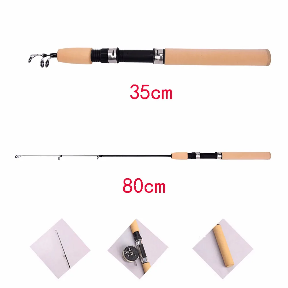 Высококачественная мини снасть 80 см аксессуары для зимней подледной рыбалки