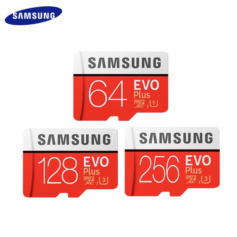 100% оригинальная карта памяти Samsung EVO PLUS 128 ГБ 256 U3 скорость чтения 100 м/с Micro sd-карта