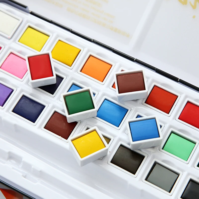 36/48 цветов однотонная зеленая пудра для начинающих Детская прозрачная