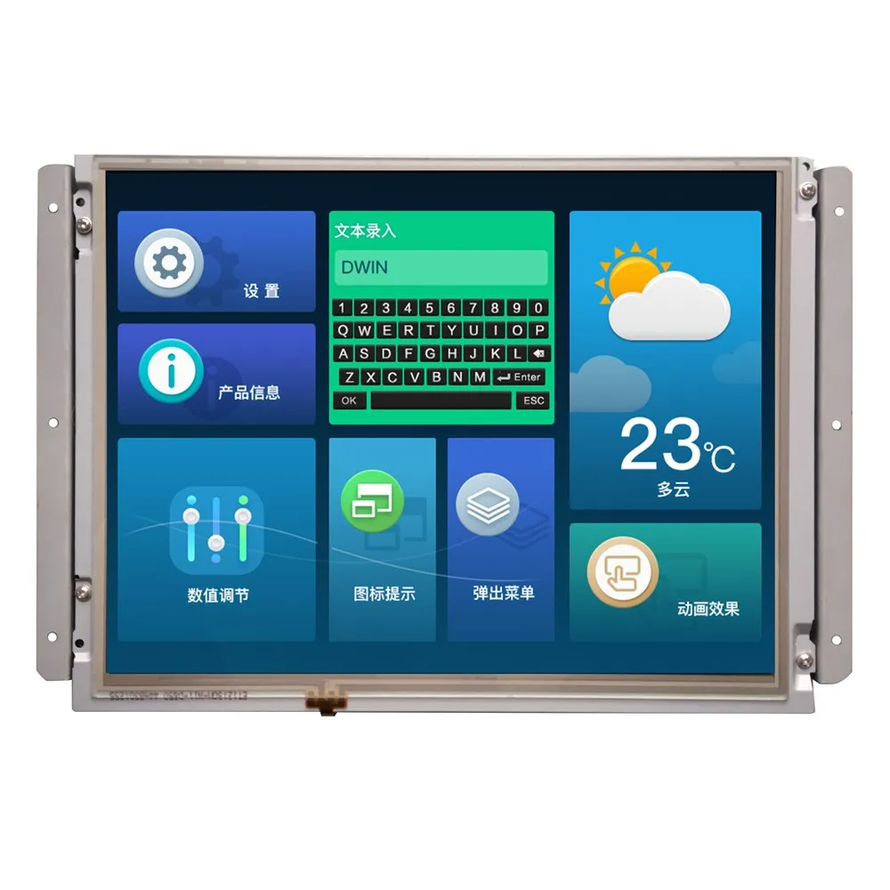 Серийный экран DMG80600C121 03 Вт 12 1 дюйма 24-битный цветной сенсорный DGUS | Электроника