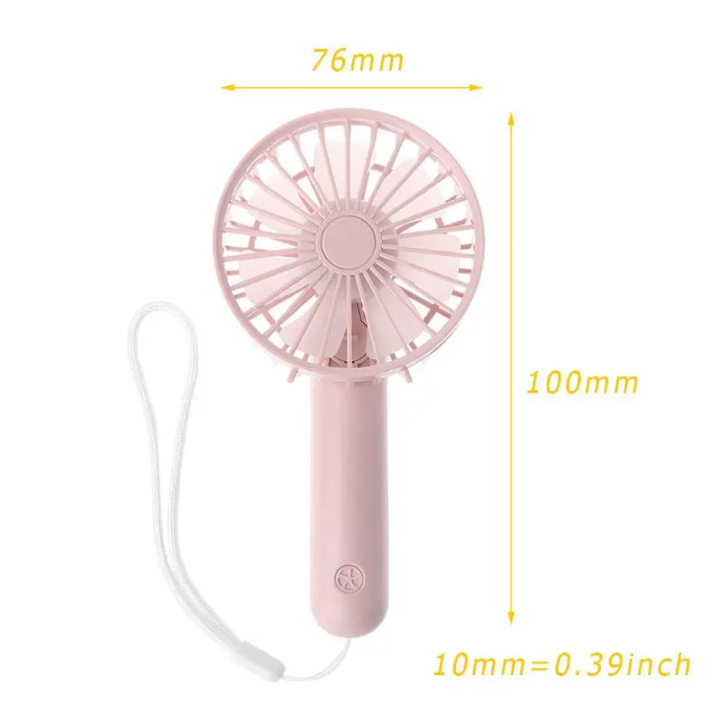 

Foldable Hand Fans Battery Operated Rechargeable Handheld Mini Fan Electric Personal Fans Hand Bar Desktop Fan