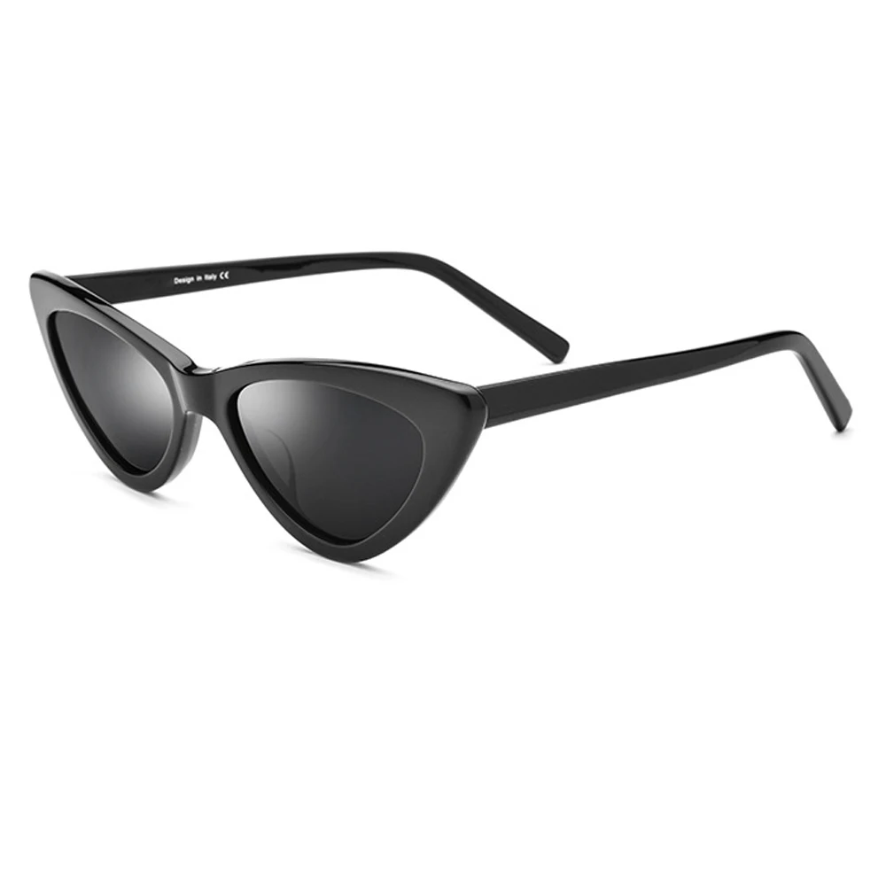 2021 Cat Eye Women Polarzied Sunglasses Black/Brown/White UV400 Lady Glasses