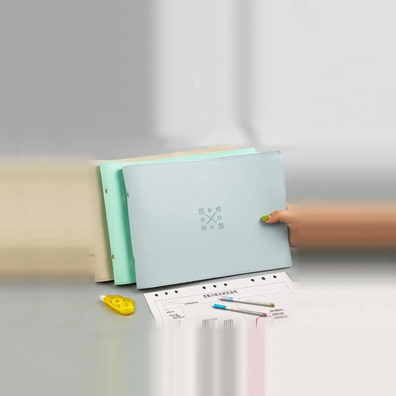 Cena Cornell Notebooki A4/B5 200 Stron Umysł Mapa Papier Do Pisania Siatki Notatniki Do Szkolnego Biura Luźny Liść Pamiętnik Agendy 2022 Planistów