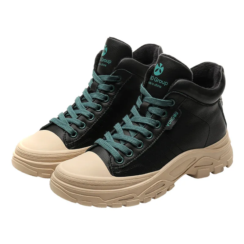 Женские кроссовки из натуральной кожи SWONCO простые повседневные удобная обувь