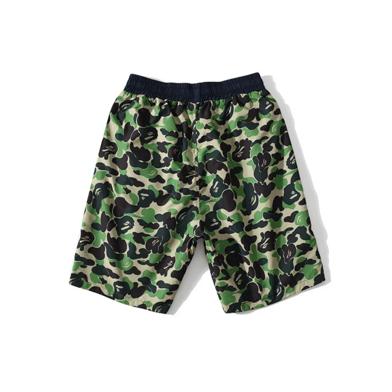 

Summer 2020 fashion brand double face camouflage Shorts Youth Street campus youth Capris