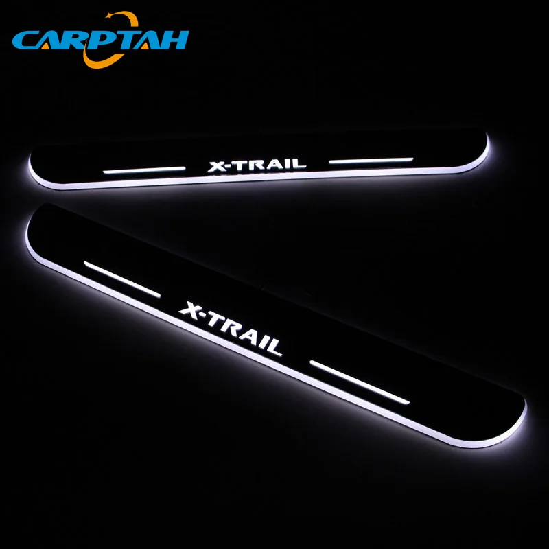 Trim Pedal Car Exterior Parts LED Door Sill Scuff Plate Pathway Dynamic Streamer light For Nissan X-trail T32 2013 - 2018 2019 | Автомобили