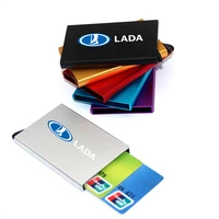smart wallet automatically metal bank credit card holder thin id case for lada priora sedan sport kalina granta vesta niva largu