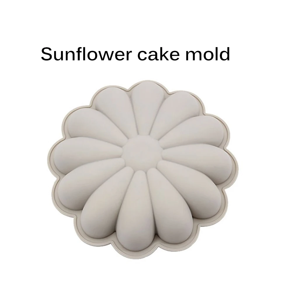 

Single Flower Silicone Cake Mould DIY Baking Cake Pan Sun Flower Jelly Mold FDA Quality Cake Decorating Tools