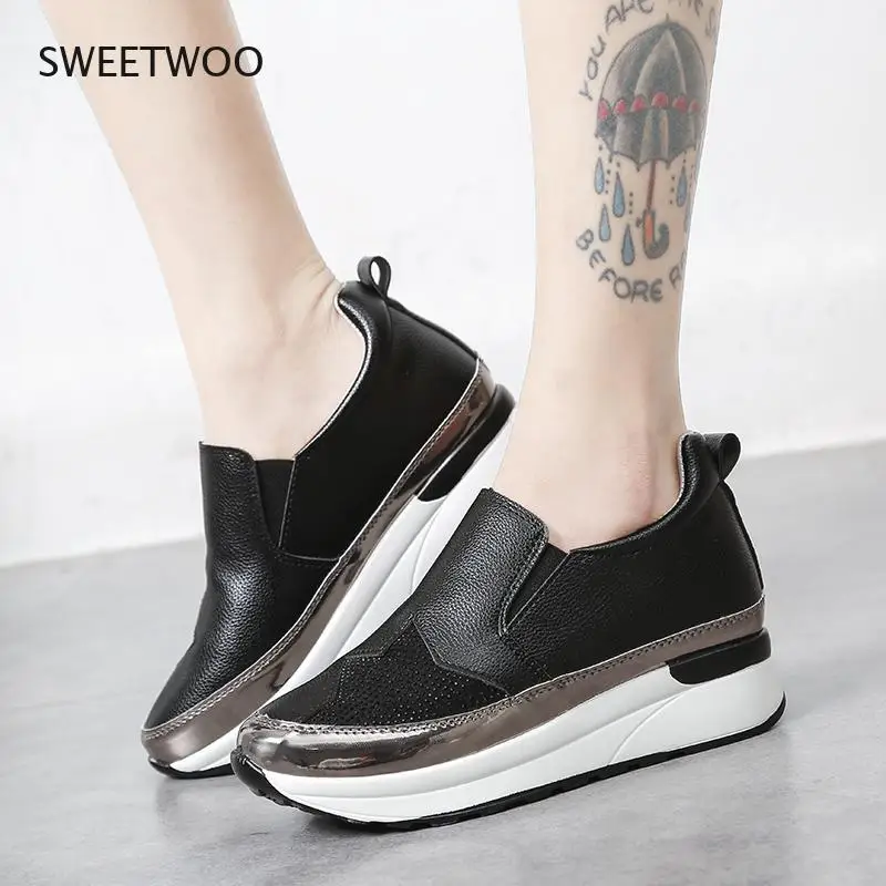 

Spring and Autumn Women's Fashion Platform Shoes Casual Flat Heel Women's Sneakers