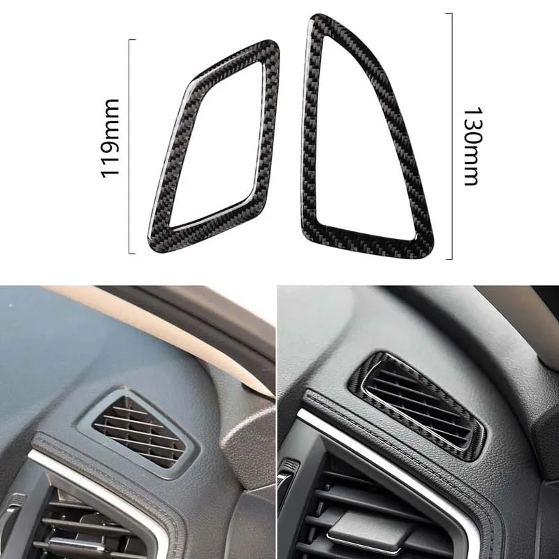 

Отделка для вентиляционного отверстия приборной панели автомобиля из углеродного волокна подходит для Honda Civic X 2016-2018