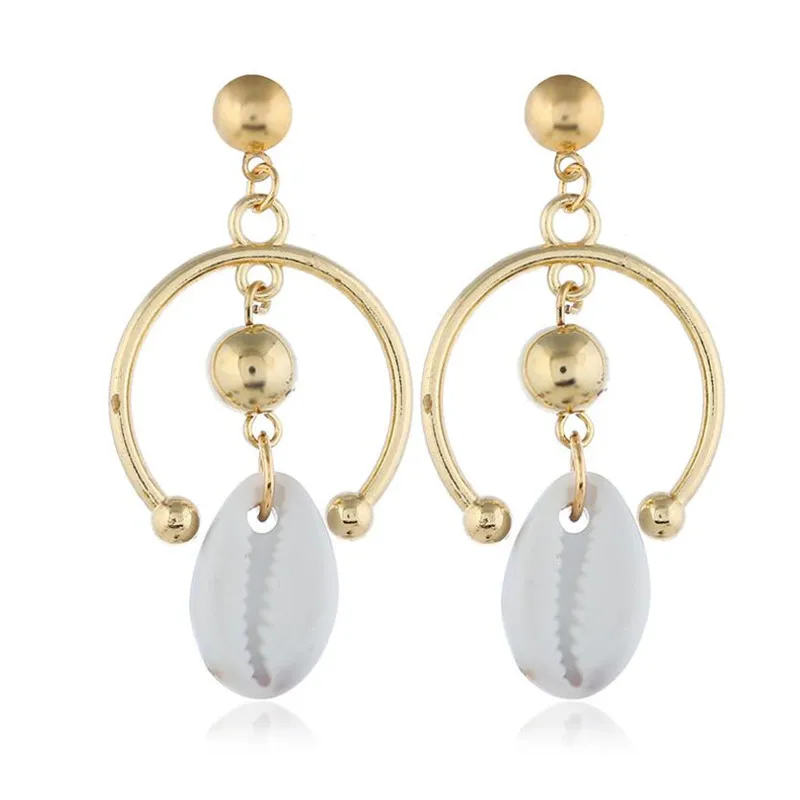 2021 Лето Новое поступление ювелирных изделий серьги капли из ракушки для женщин